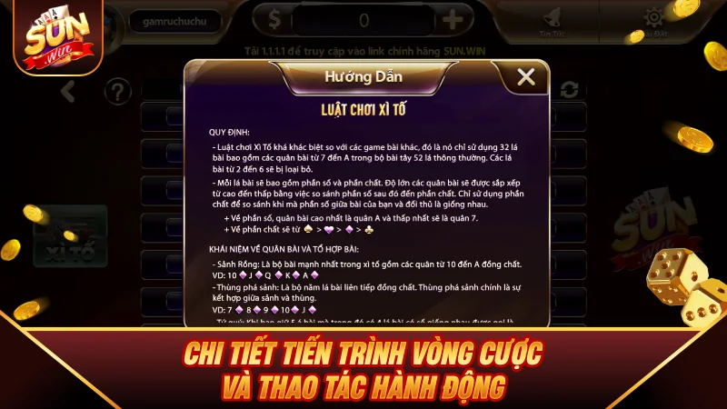 Xì Tố - Hướng Dẫn Luật Chơi Và Kinh Nghiệm Tố Bài Bá Chủ 2026 Chi tiết tiến trình vòng cược và thao tác hành động