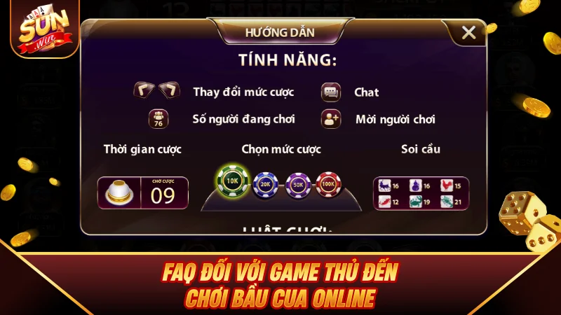 FAQ đối với game thủ đến chơi Bầu Cua Online