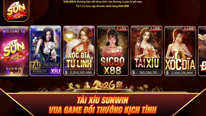 Tài Xỉu SUNWIN - Vua game đổi thưởng kịch tính